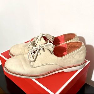 Coach ZINNIA Nubuck Leather Tassel Loafer Oxford Flat
